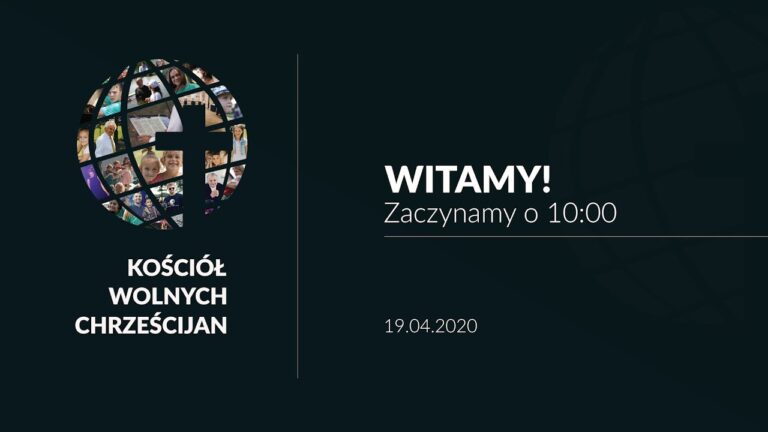 Nabożeństwo KWCH 19.04.2020